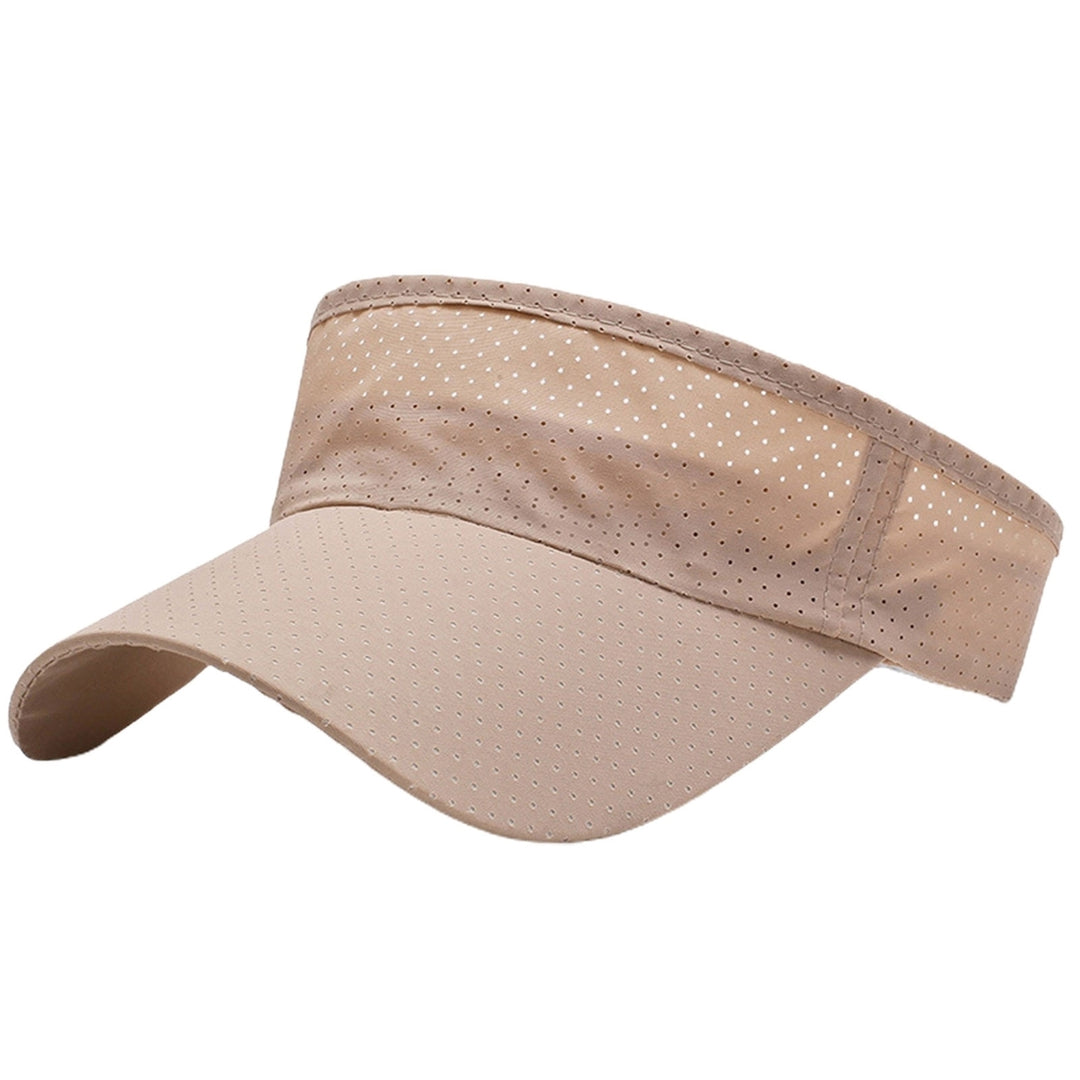 Women Hat Unisex UV Protection Empty Top Sunscreen Tennis Cap for Running Image 4