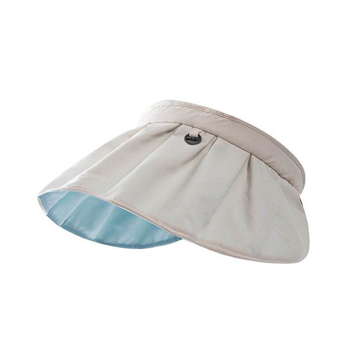 Women Hat Super Soft Wide Brim Cotton Women Anti-UV Hat Sun Visor Cap for Camping Image 10