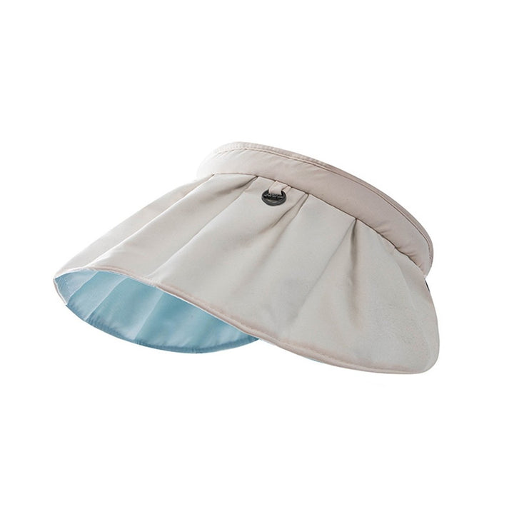 Women Hat Super Soft Wide Brim Cotton Women Anti-UV Hat Sun Visor Cap for Camping Image 1