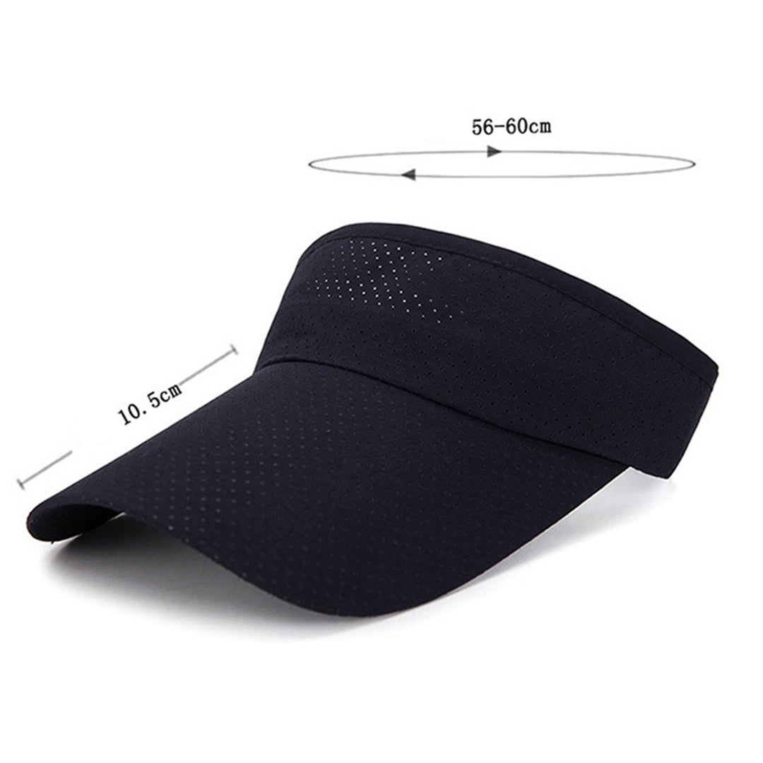 Sunshade Cap Lengthen Brim Breathable Ultralight Empty Top Baseball Hat for Daily Life Image 6