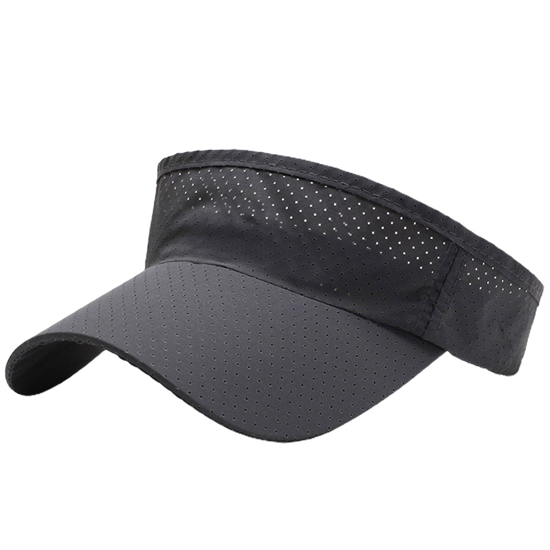 Women Hat Unisex UV Protection Empty Top Sunscreen Tennis Cap for Running Image 8