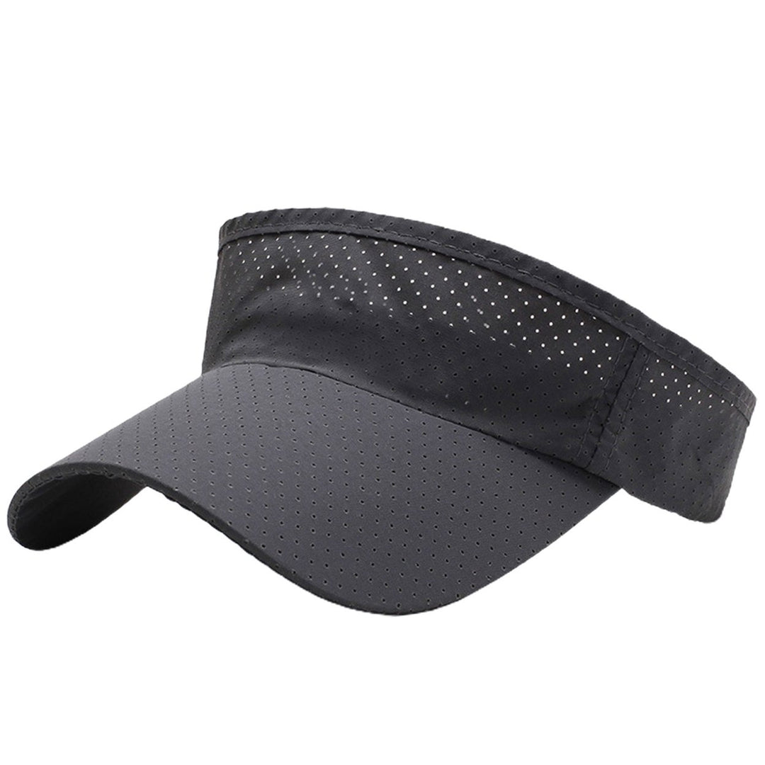 Women Hat Unisex UV Protection Empty Top Sunscreen Tennis Cap for Running Image 1