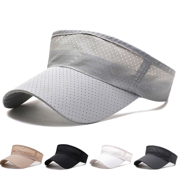 Women Hat Unisex UV Protection Empty Top Sunscreen Tennis Cap for Running Image 10