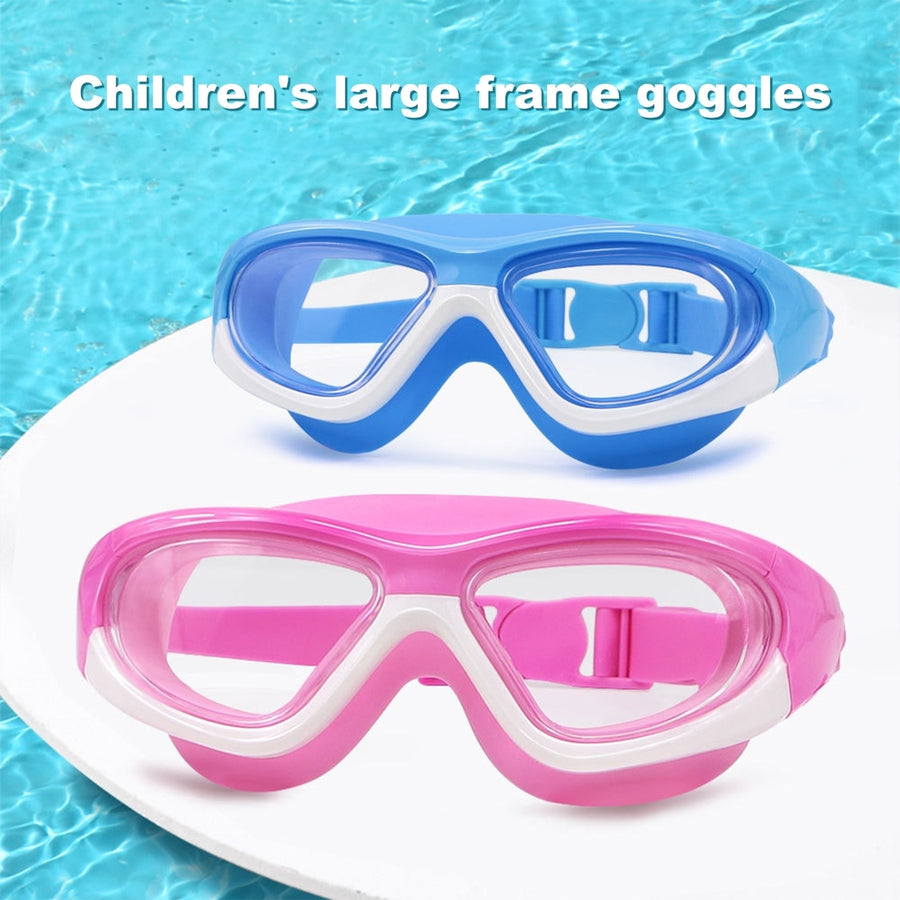Kids Swim Goggles Adjustable Soft Silicone Clear View Pool Goggles for Sandbeach Image 1