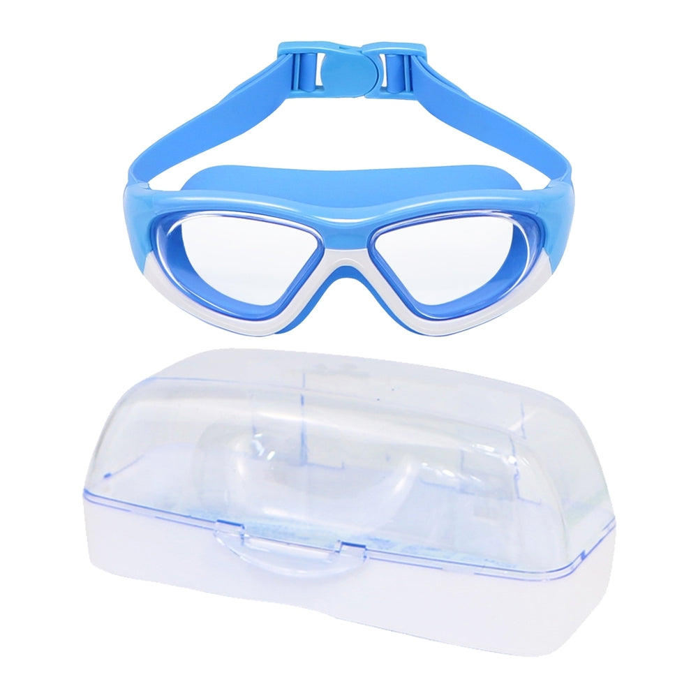 Kids Swim Goggles Adjustable Soft Silicone Clear View Pool Goggles for Sandbeach Image 2
