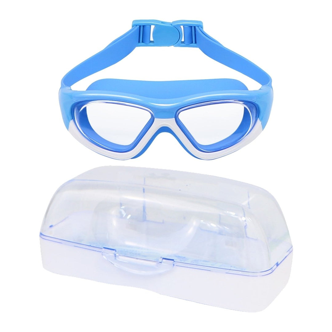 Kids Swim Goggles Adjustable Soft Silicone Clear View Pool Goggles for Sandbeach Image 1