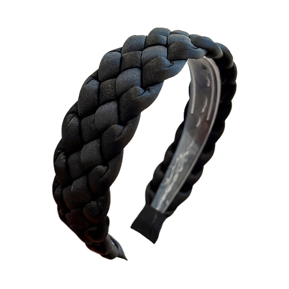 Decorative Hair Band Teethed Plastic Braid Design Women Headband for Daily Life Image 2