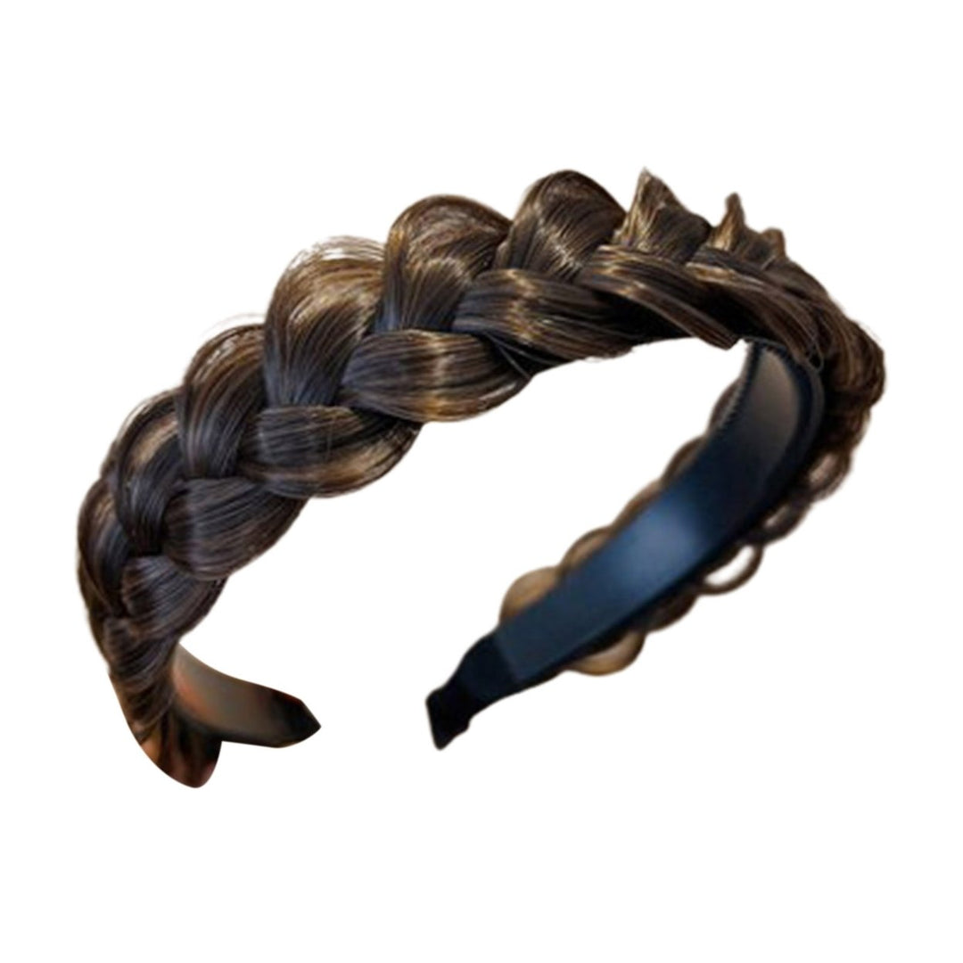 Women Headband Fishbone Braid Wig Girls Bohemia Twist Braided Hair Band Hair Accessories Image 1