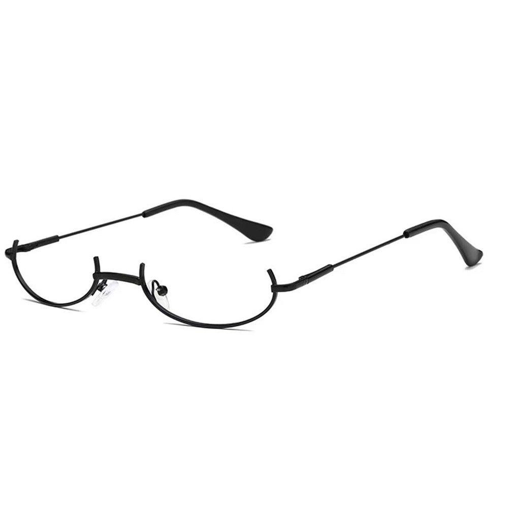 Cosplay Glasses Lens Free Rust-proof Alloy Fashionable Half Frame Cosplay Glasses Decoration Bar Accessories Image 2