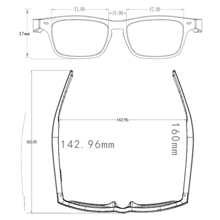 Smart Glasses UV Lens Music Function TR Touch Control Bluetooth-compatible 5.0 Dark Eyeglasses for Daily Image 8