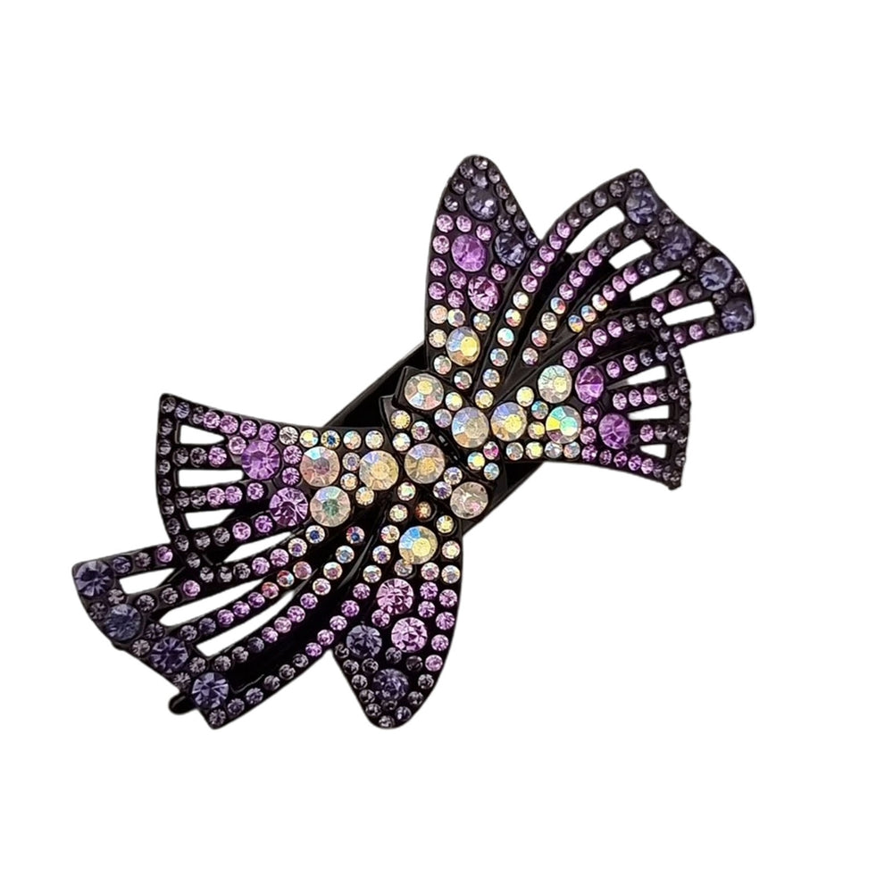 Hairpin Bow Rhinestones Jewelry Sparkling Bow-knot Ponytail Hold Hair Clip Hair Accessories Image 2