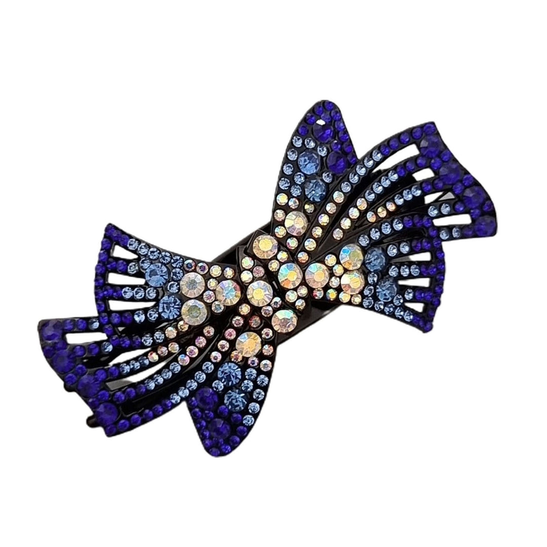 Hairpin Bow Rhinestones Jewelry Sparkling Bow-knot Ponytail Hold Hair Clip Hair Accessories Image 3