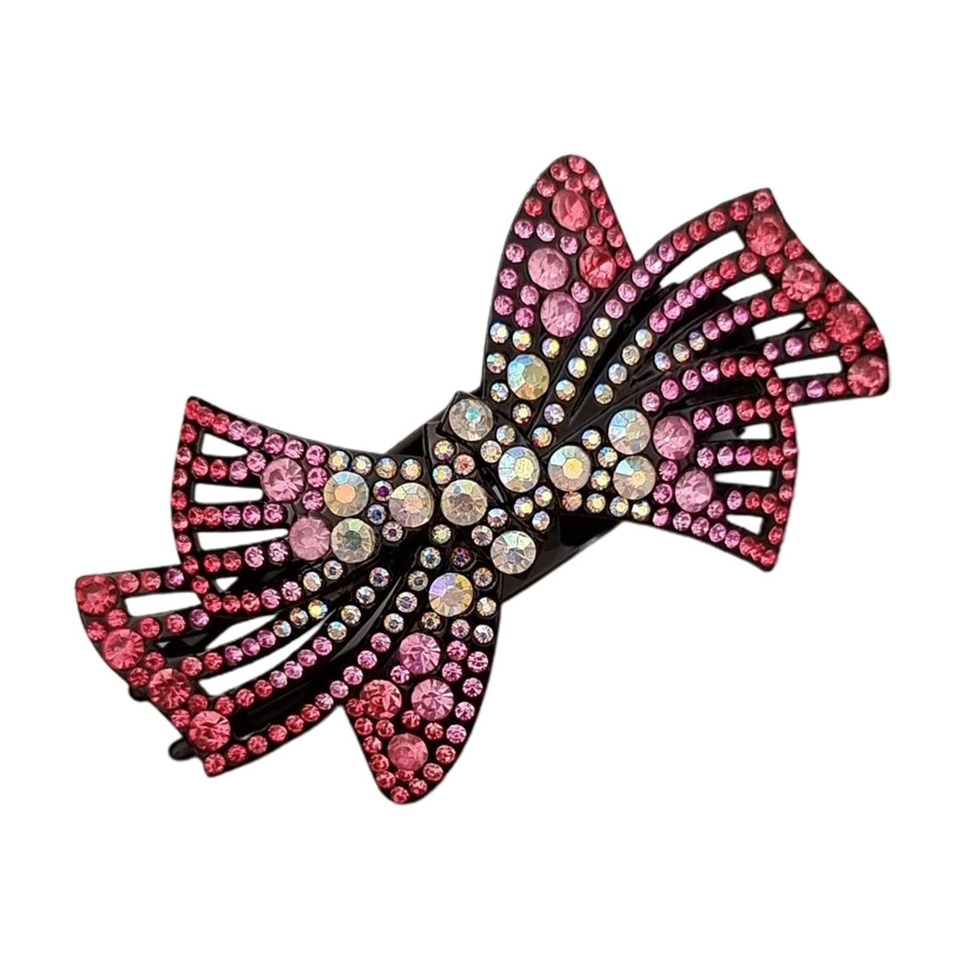 Hairpin Bow Rhinestones Jewelry Sparkling Bow-knot Ponytail Hold Hair Clip Hair Accessories Image 4