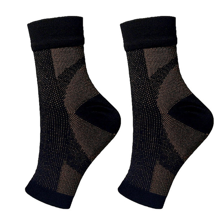 Sports Socks Moisture-wicking Fabric Sweat Absorption Ankle Protection Anti-fatigue Compression Socks Foot Fitness Image 1