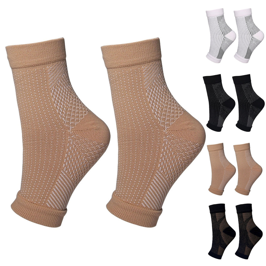 Sports Socks Moisture-wicking Fabric Sweat Absorption Ankle Protection Anti-fatigue Compression Socks Foot Fitness Image 7