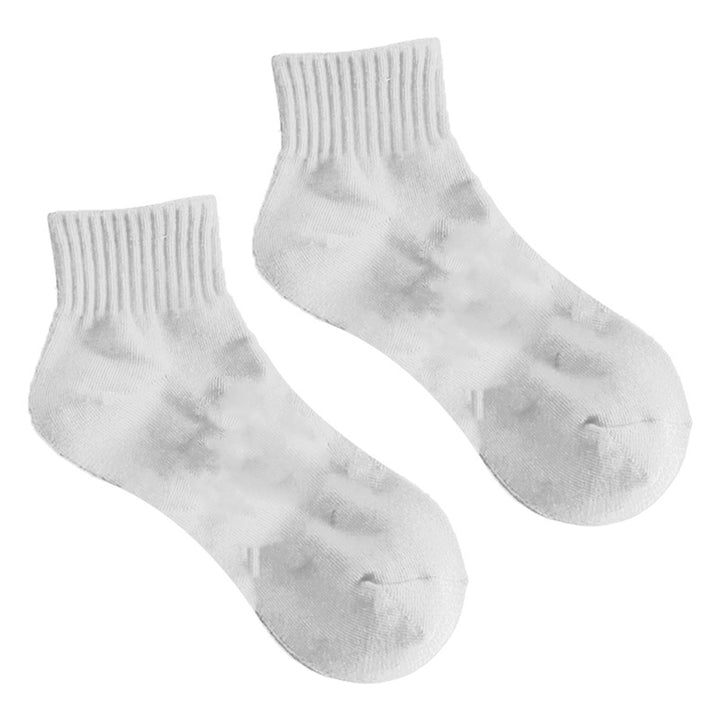 1 Pair Women Socks Solid Color Stretchy Spring Summer Sweat-absorbing Elastic Opening Socks for Sports Image 3
