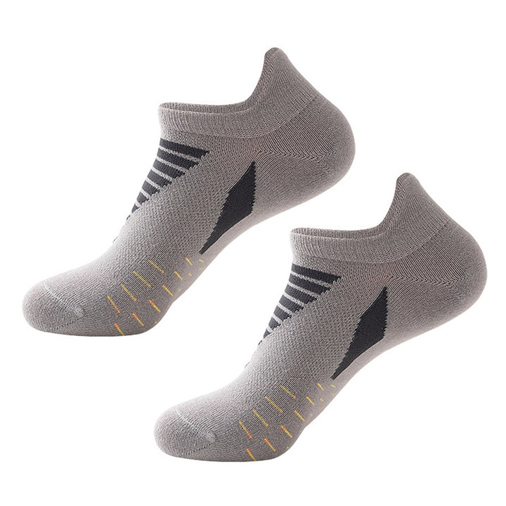 Men Sock Color Block Stretch Summer Contrast Color Sweat-wicking Socks for Running Image 4