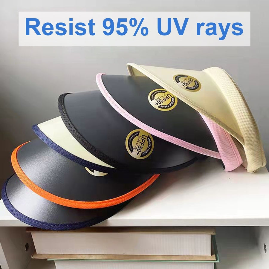Sun Hat Wide Brim UV-Resistant Plastic Women Sun Protection Wide-brimmed Hat Casual Cap Daily Wear Image 1