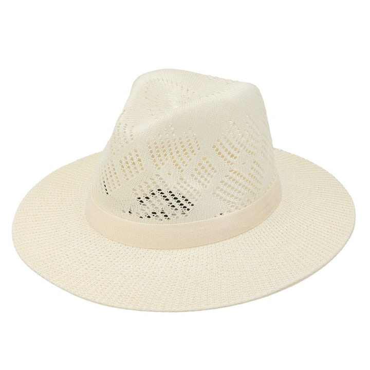 Fisherman Hat Breathable Sunscreen Hollow Out Men Wide Brim Fisherman Hat Climbing Hat Image 2