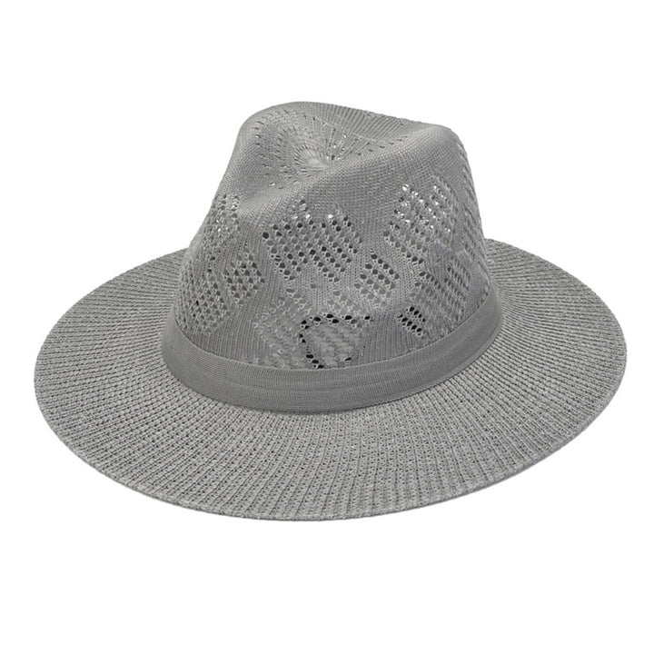 Fisherman Hat Breathable Sunscreen Hollow Out Men Wide Brim Fisherman Hat Climbing Hat Image 1