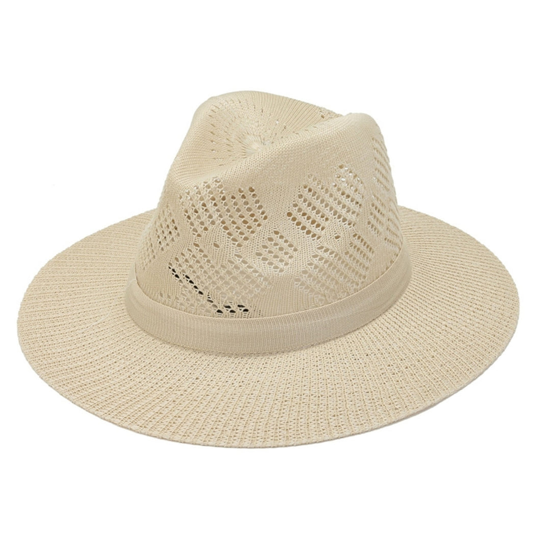 Fisherman Hat Breathable Sunscreen Hollow Out Men Wide Brim Fisherman Hat Climbing Hat Image 4