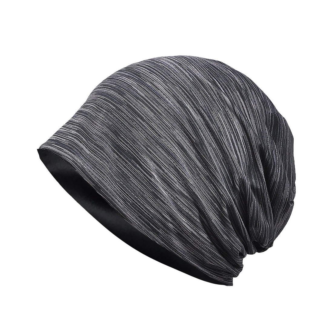 Breathable Riding Cap Sweat Wicking Sun Protection Striped Texture Running Hat for Hiking Image 1