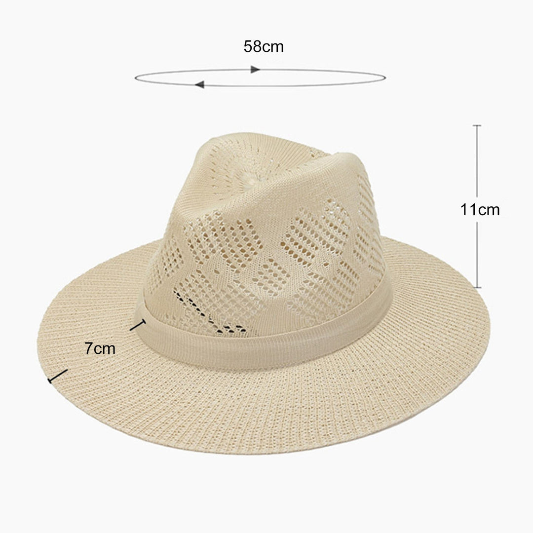 Fisherman Hat Breathable Sunscreen Hollow Out Men Wide Brim Fisherman Hat Climbing Hat Image 9