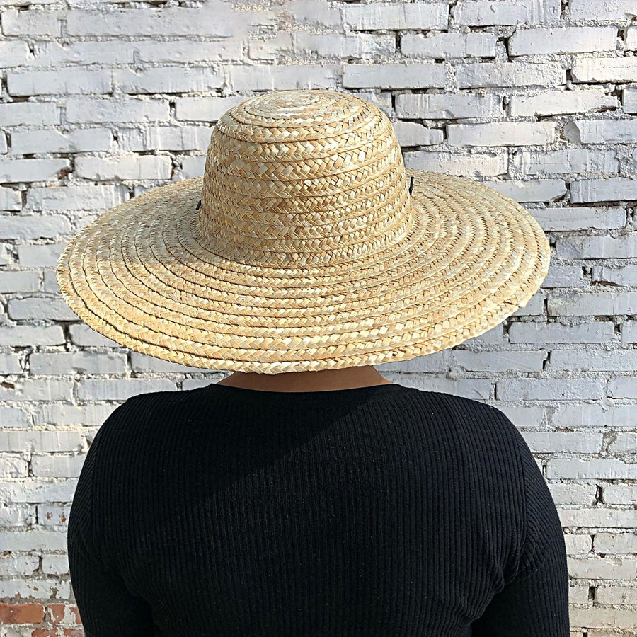 Straw Hat Breathable Big-brimmed Convenient Anti-UV Sunproof Sunshade Hat for Fishing Image 1