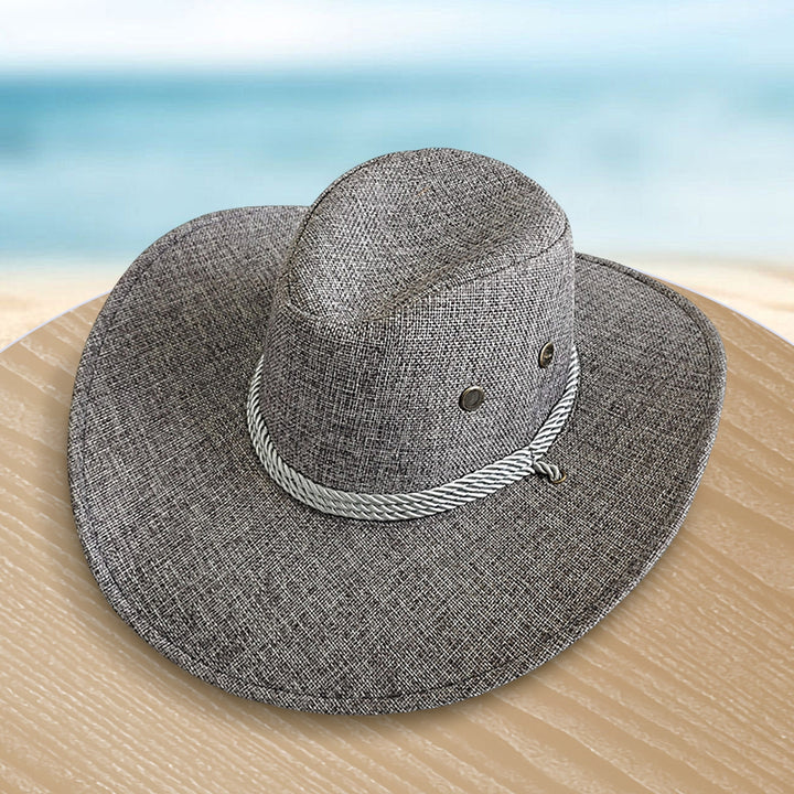 Breathable Cowboys Hat Sunscreen Wide Brim Sweat-wicking Panama Hat Outdoor Supplies Image 10