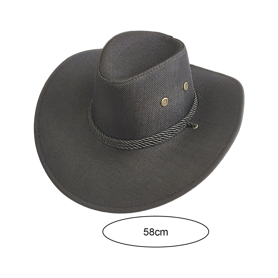 Breathable Cowboys Hat Sunscreen Wide Brim Sweat-wicking Panama Hat Outdoor Supplies Image 11