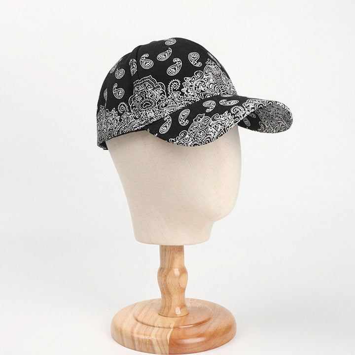 Retro Sun Hat Adjustable Hip Pop Cashew Nut Print Baseball Cap for Outdoor Image 10