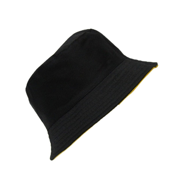 Bucket Hat Folding Sun Protection Double-sided Wear Wide Brim Unisex Sun Hat for Vacation Image 1