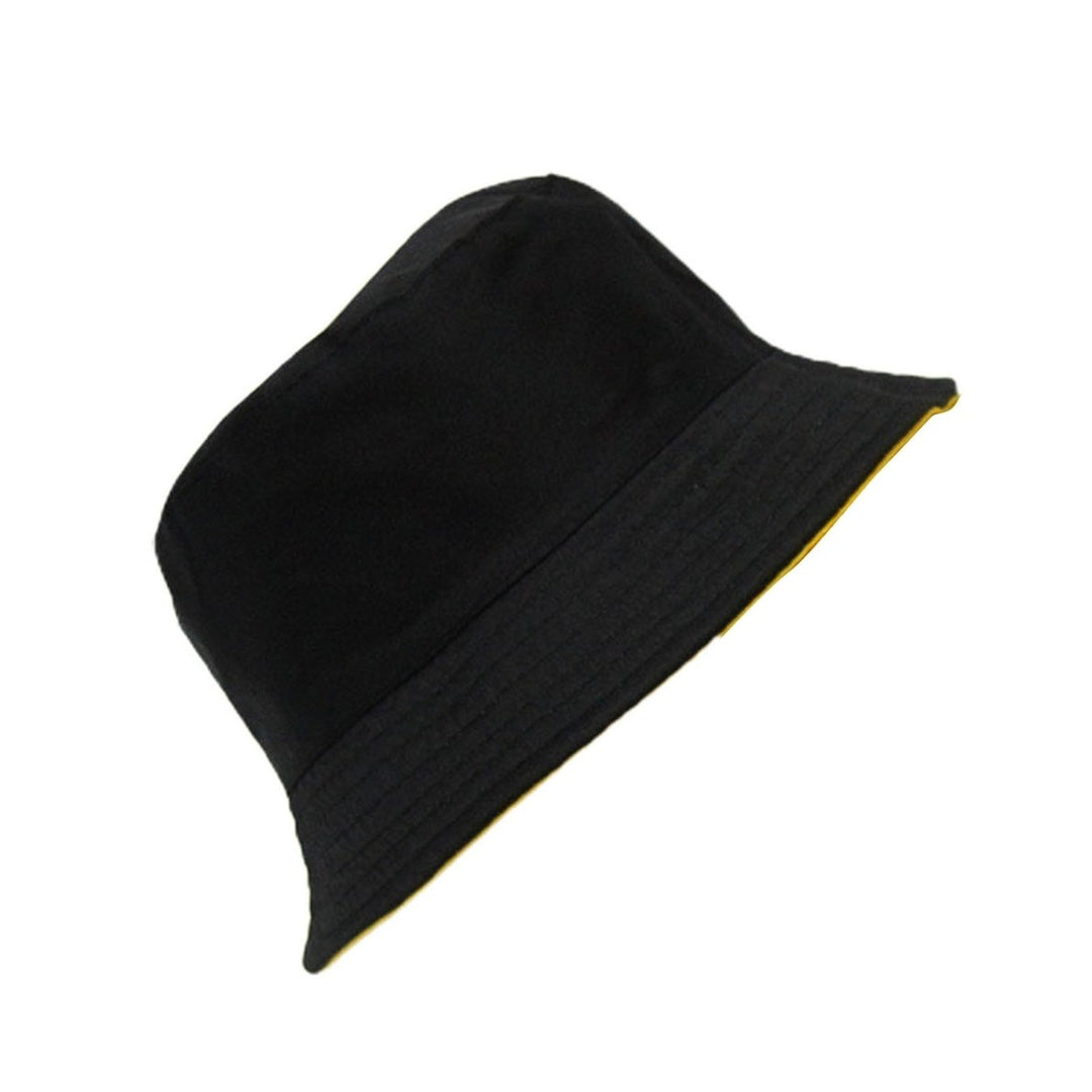 Bucket Hat Folding Sun Protection Double-sided Wear Wide Brim Unisex Sun Hat for Vacation Image 1