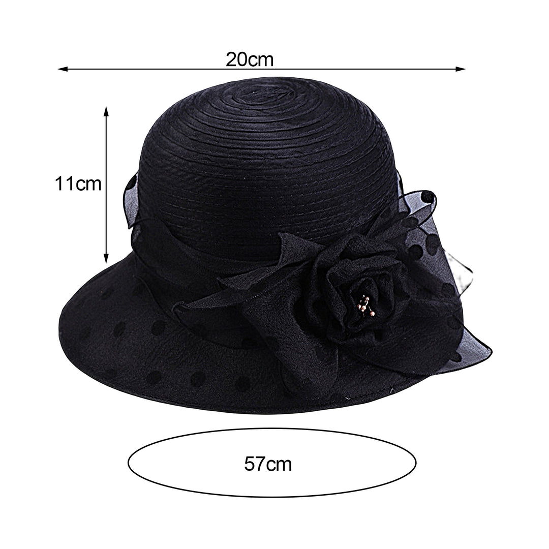 Breathable Fisherman Hat Sunscreen Anti-UV Floral Dot Print Sun Hat Female Headwear Image 11