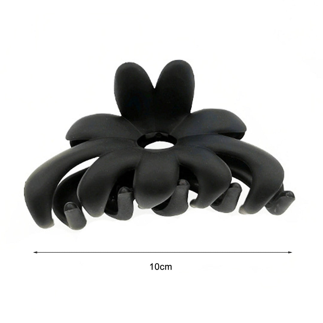 Hollow Non-slip Crossing Teeth Hair Grip Frosted Flower Decor Bath Hair Clip Hair Accessories Image 8