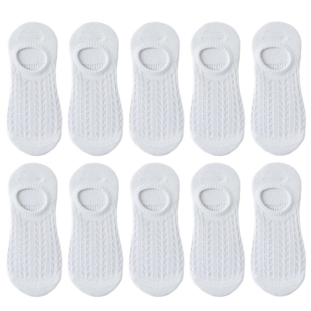 5 Pairs Stretchy Non-Slip Bottoms Women Socks Quick Drying Breathable Hollow Mesh Low Tube Socks Female Accessories Image 1