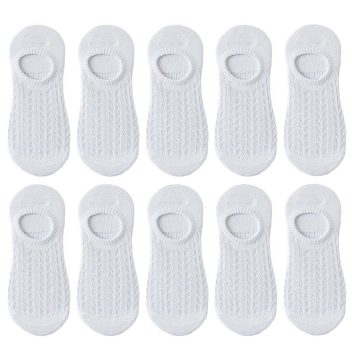 5 Pairs Stretchy Non-Slip Bottoms Women Socks Quick Drying Breathable Hollow Mesh Low Tube Socks Female Accessories Image 1