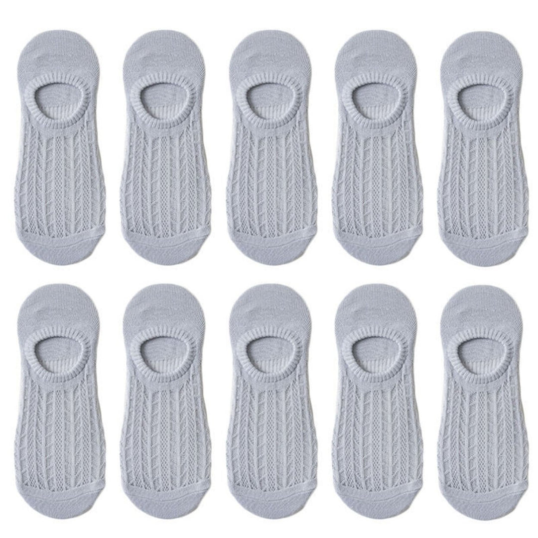 5 Pairs Stretchy Non-Slip Bottoms Women Socks Quick Drying Breathable Hollow Mesh Low Tube Socks Female Accessories Image 1