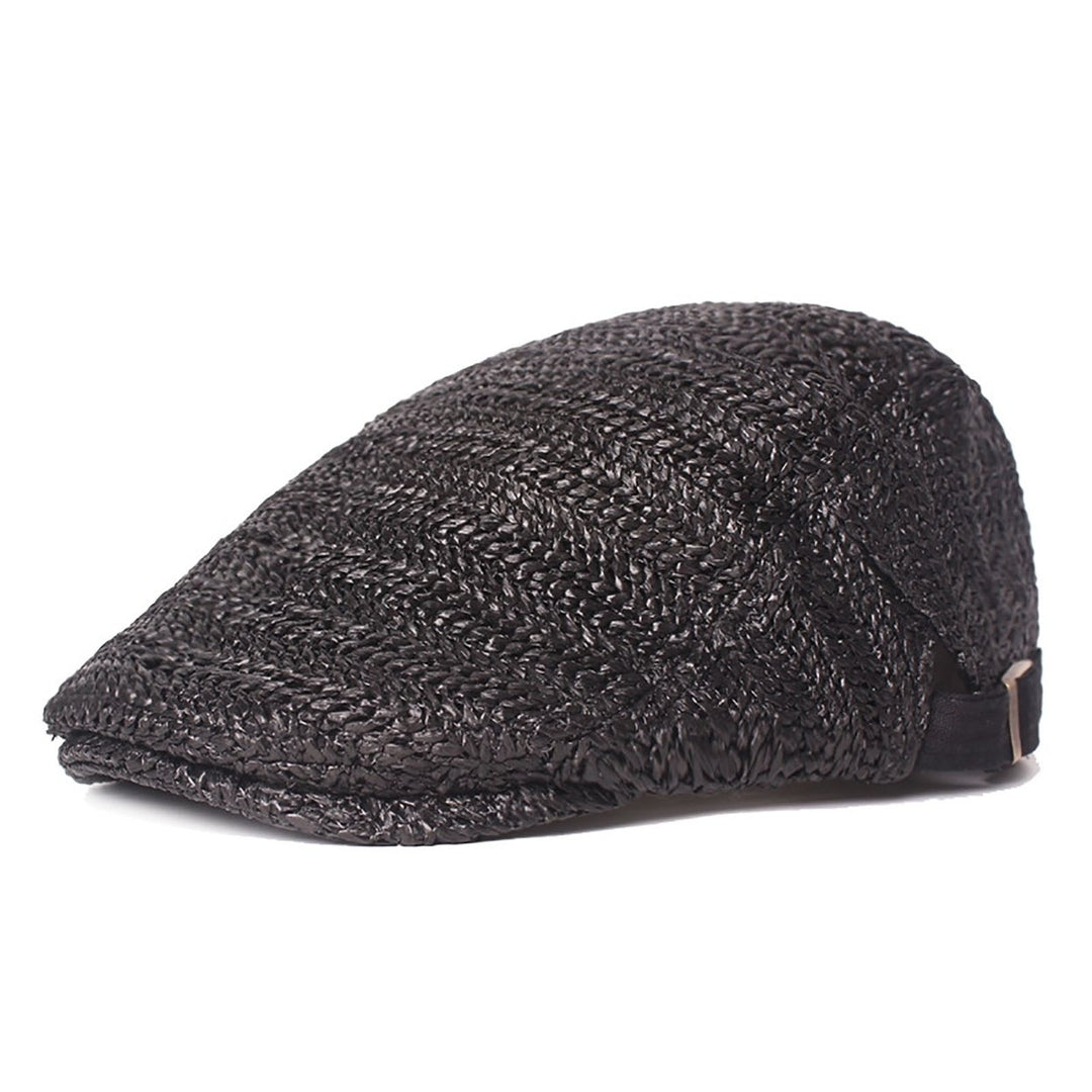 Newsboy Caps British Western Style Portable Good-looking Design Narrow Brim Men Hat for Daily Wear Image 1
