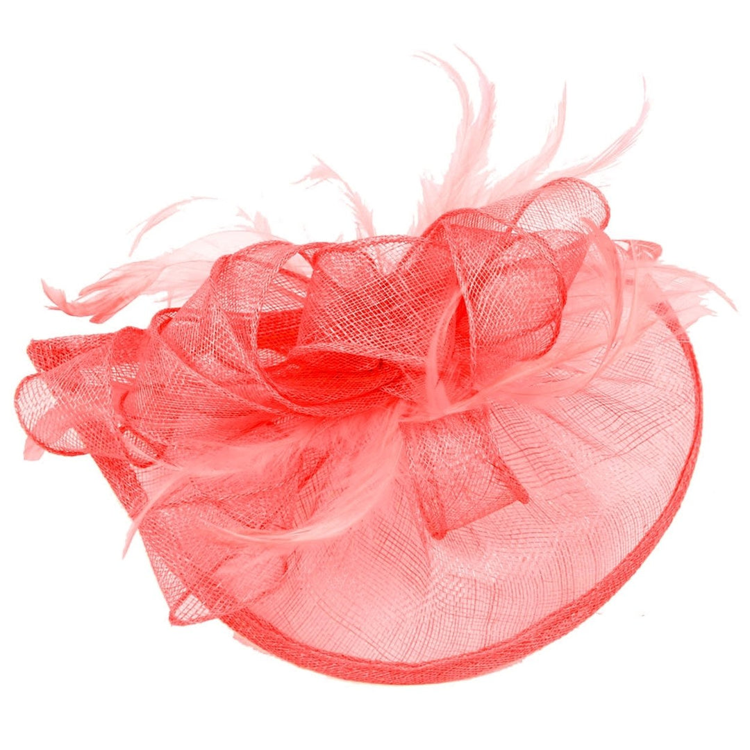 Non-slip Metal Clip Elegant Fascinator Hat Flower Mesh Ribbons Feather Party Headwear Hair Accessories Image 1