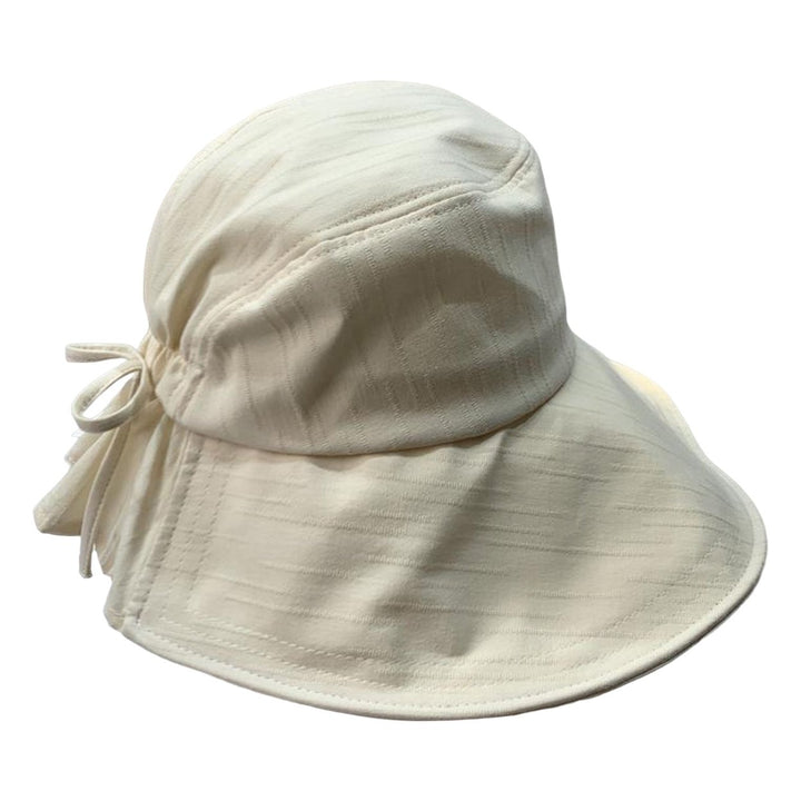 Women Fisherman Hat Japanese Style Anti-UV Drawstring Adjustable Head Circumstance Sun Hat Daily Headwear Image 3