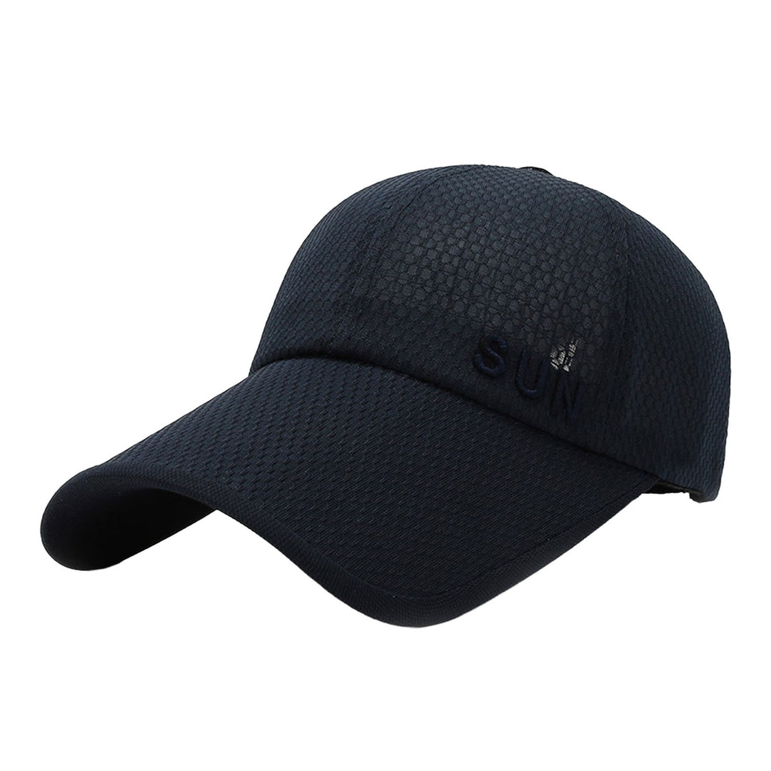 Baseball Cap Buckle Closure Sun Protection Breathable Solid Color Outdoor Hat for Women Image 10