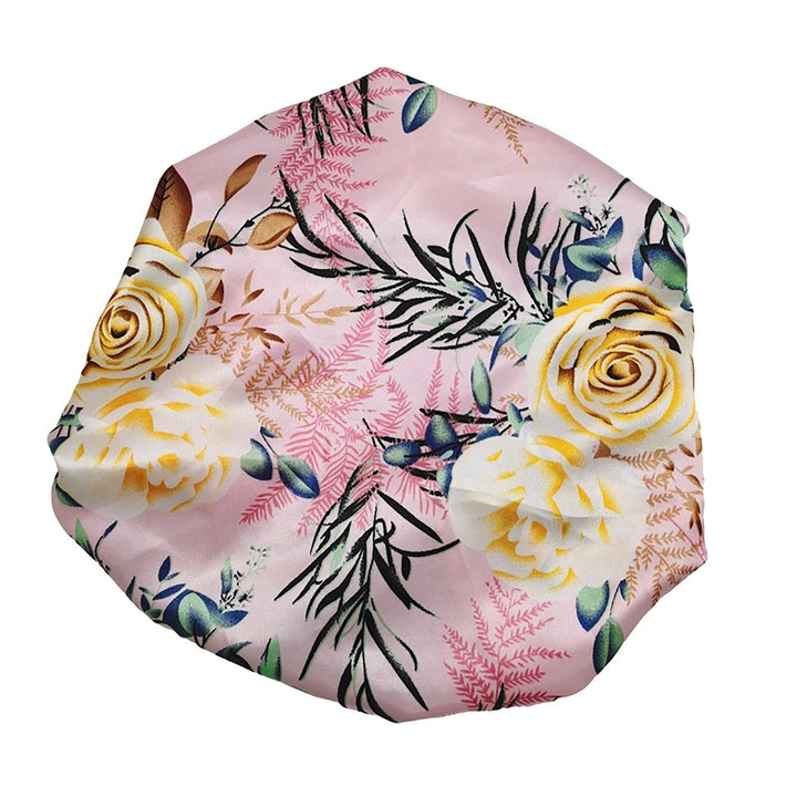 Hair Bonnet Lightweight Smooth Surface Bathing Colorful Print Bohemia Sleep Cap Beauty Hat Image 1