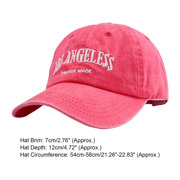 Unisex Hat Letter Embroidery Polyester Curved Brim Sweat-wicking Sun Hat for Spring Summer Autumn Winter Image 12