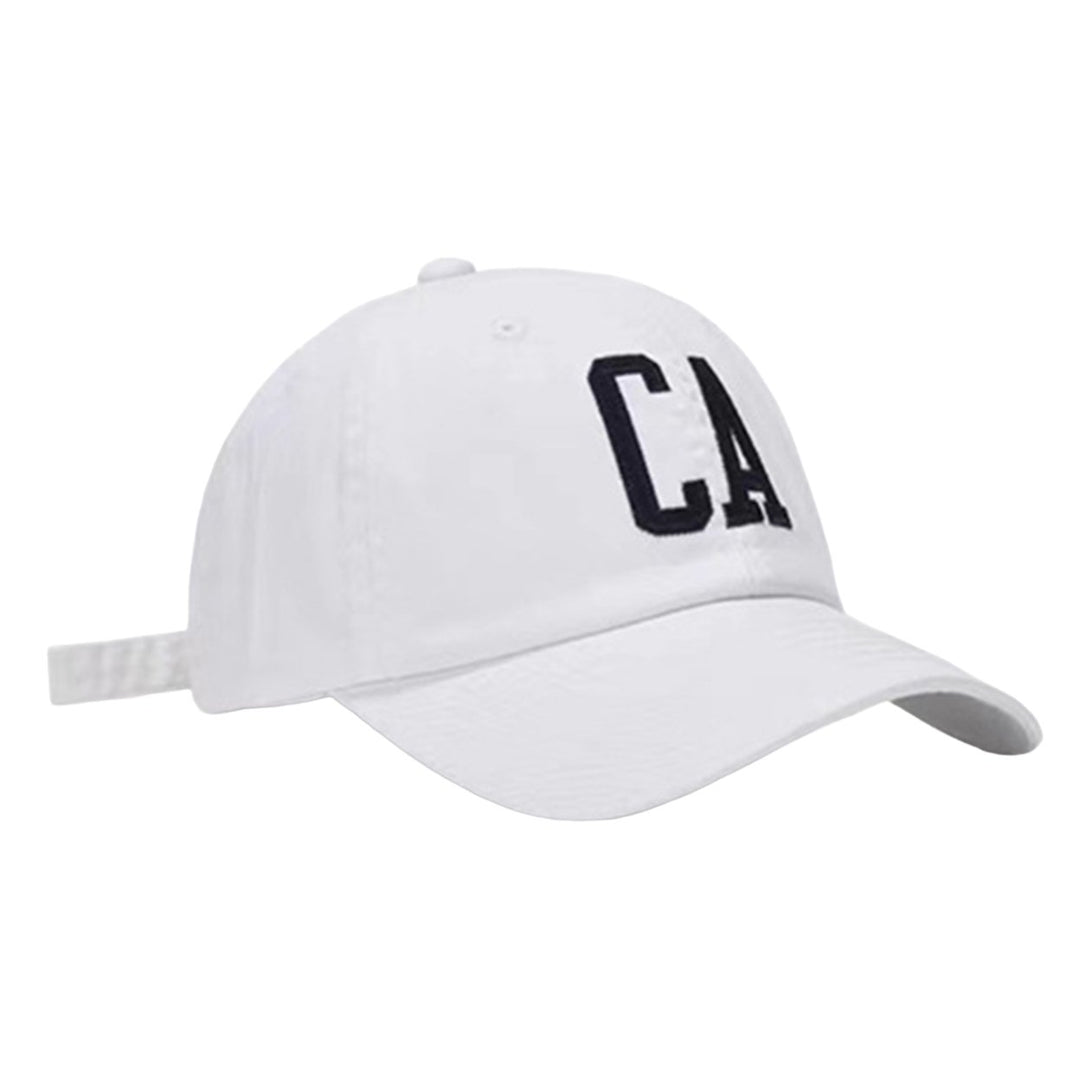 Baseball Cap Letter Embroidery Adjustable Men Unisex Sun Protection Women Hat for Sport Image 3