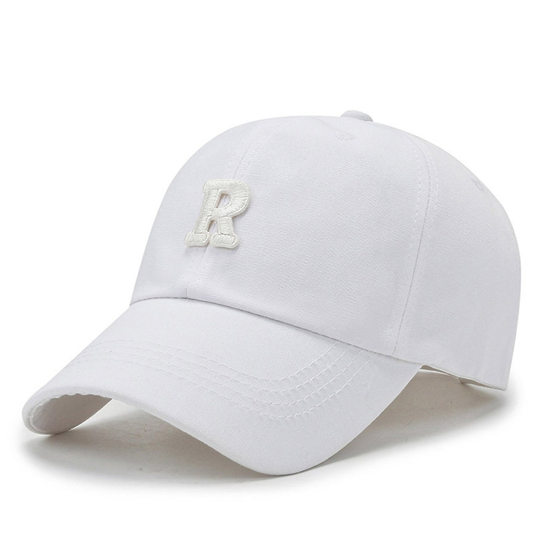 Peaked Hat Buckle Adjustable Washable Letter Decor Unisex Sun Protection Women Hat Headwear Image 1
