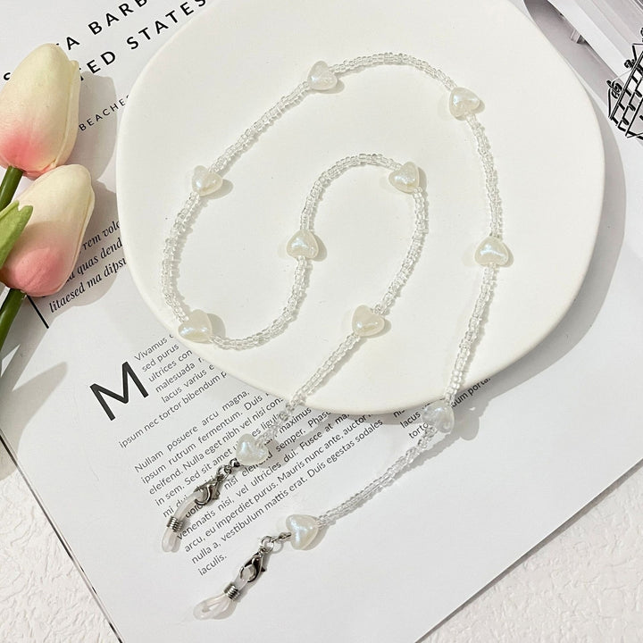 Glasses Chain Sweet Colors Refreshing Anti-lost Transparent Heart Shape Sun Glasses Chain Girl Supply Image 12