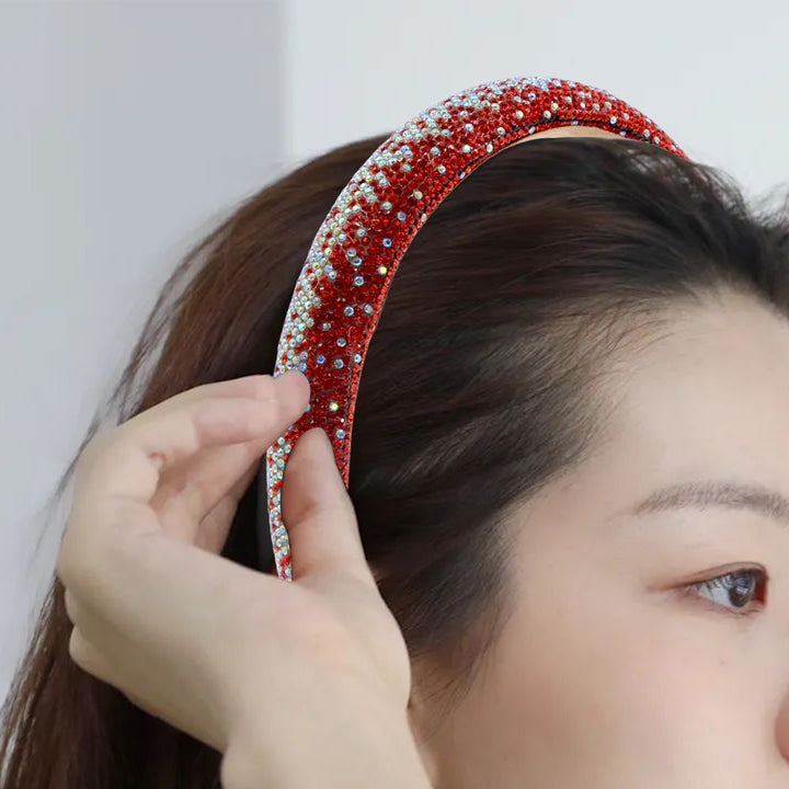 Shining Headband Rhinestones Retro Baroque Starry Hair Hoop Styling Tools Image 8