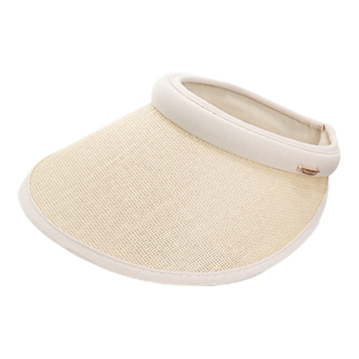 Empty Top Sun Hat Sun-proof Straw Anti-UV Female Visor Caps Women Accessories Image 2