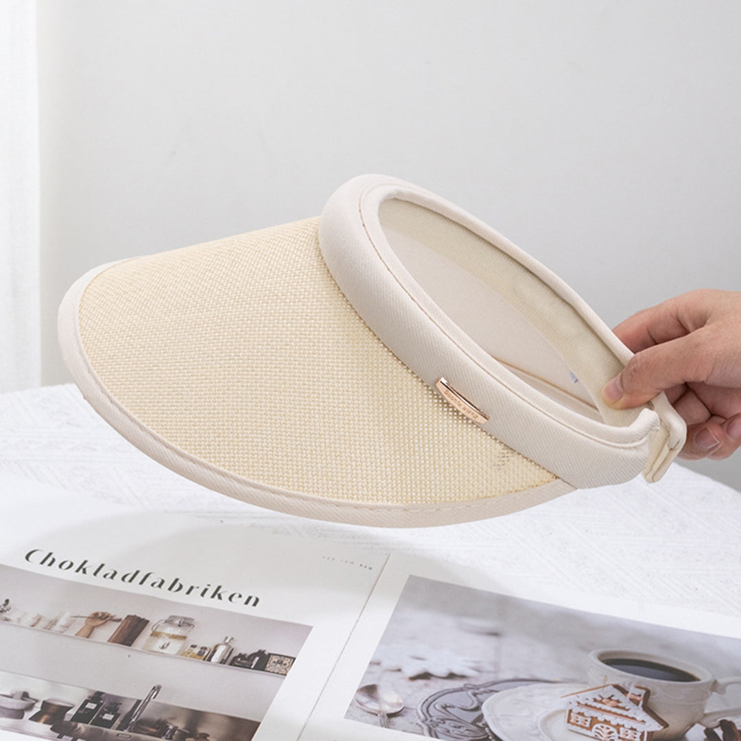 Empty Top Sun Hat Sun-proof Straw Anti-UV Female Visor Caps Women Accessories Image 10